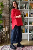 Paloma Tela Peter Pan Blouse Chilli